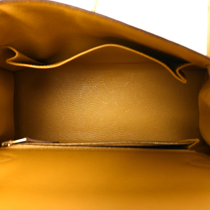 Hermes Epsom Kelly Sellier 25 Jaune Ambre 4 of 13