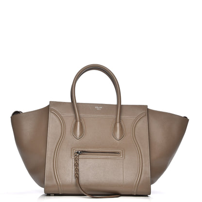 Celine Grained Calfskin Medium Phantom Luggage Taupe 1 of 9