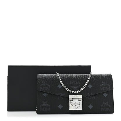 MCM Visetos Large Patricia Wallet On Chain Black 12 of 12