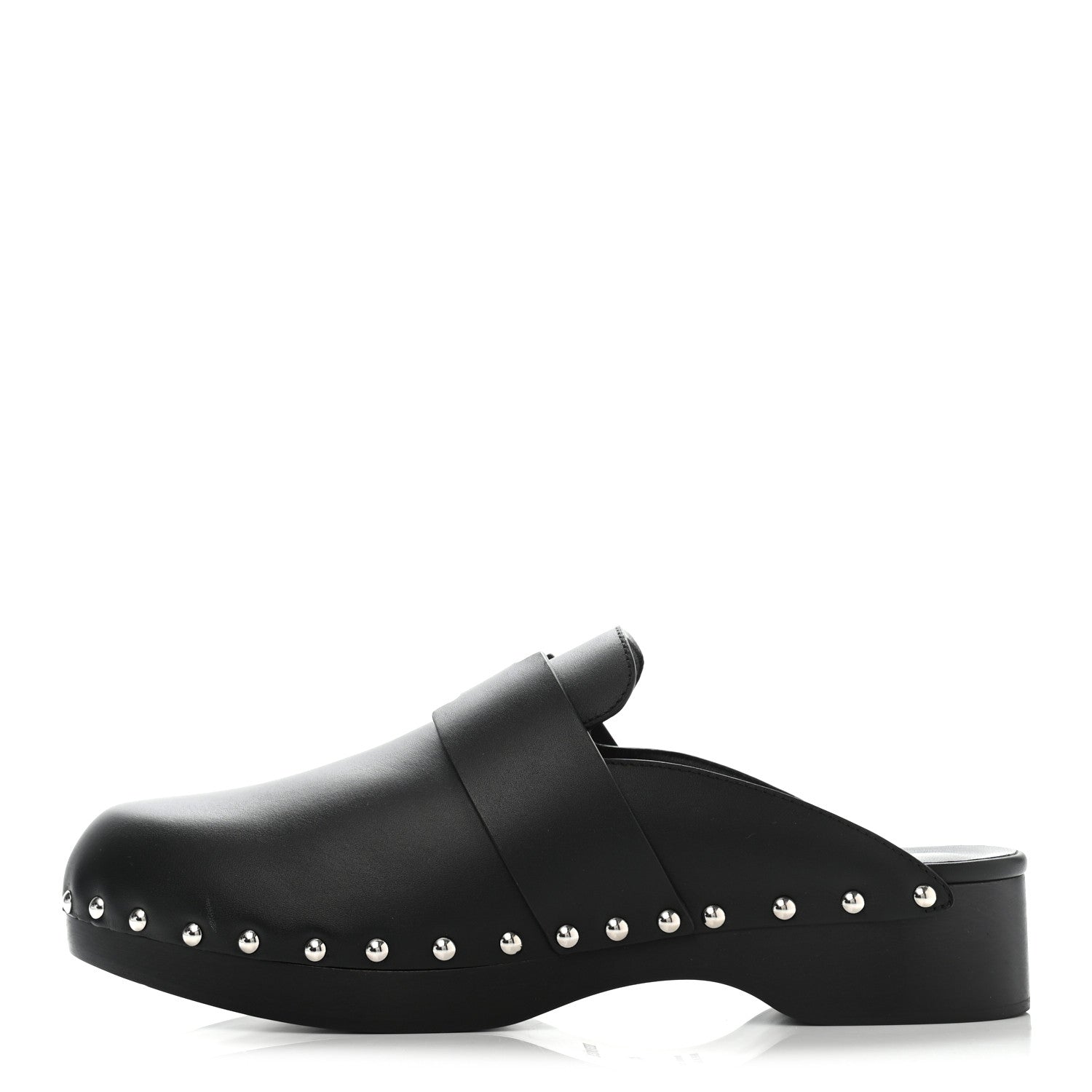 Hermes Calfskin Calya Mules 41 Black 1 of 10