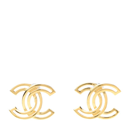 Chanel Metal Obazine CC Earrings Gold 1 of 5