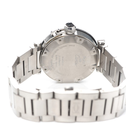 Cartier Stainless Steel 40mm Pasha C Seatimer Automatic Watch Black 4 of 5