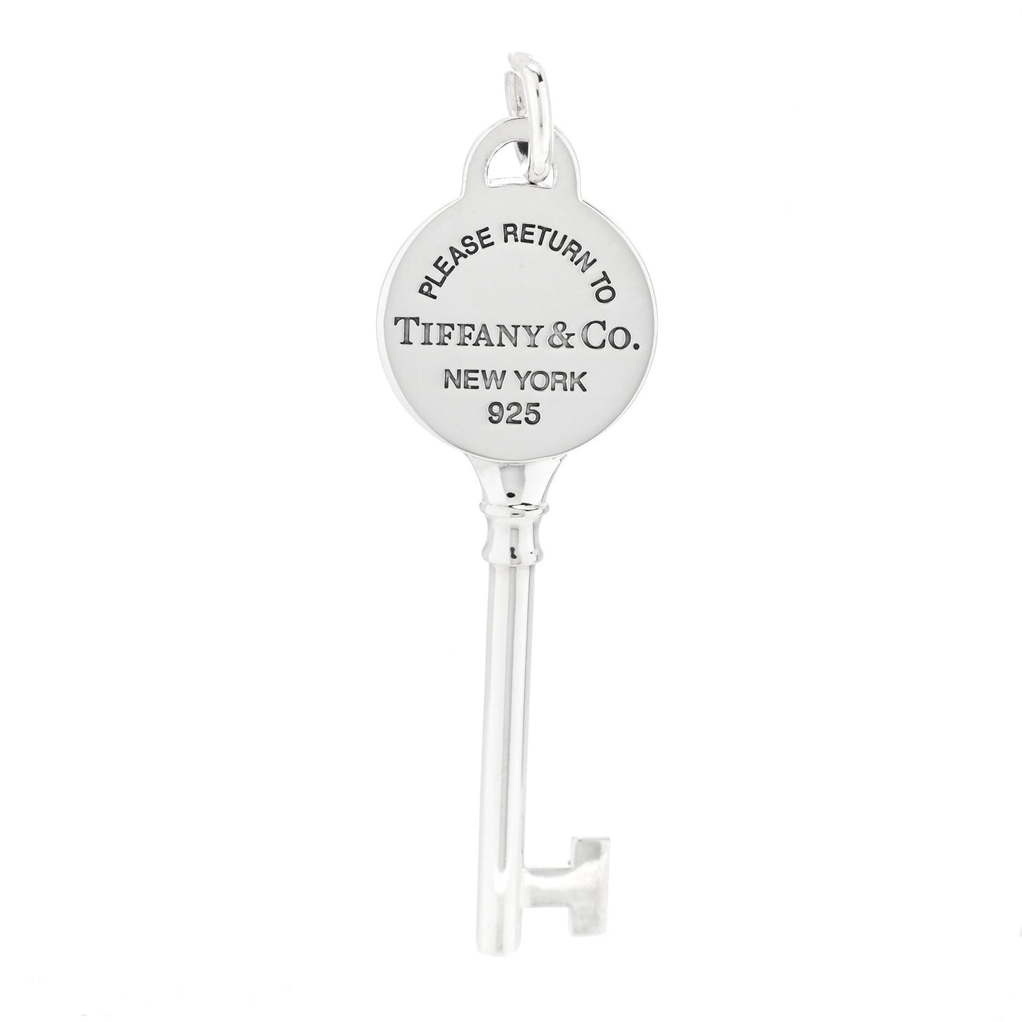 Sterling Silver Return To Tiffany Round Key Pendant