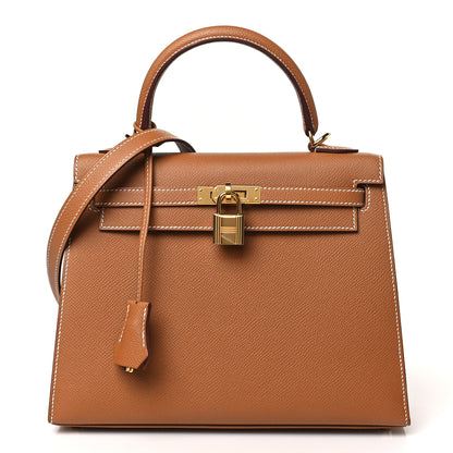 Hermes Epsom Kelly Sellier 25 Gold 1 of 11
