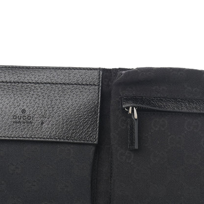 Gucci GG Monogram Web Double Pocket Belt Bag Black 9 of 12