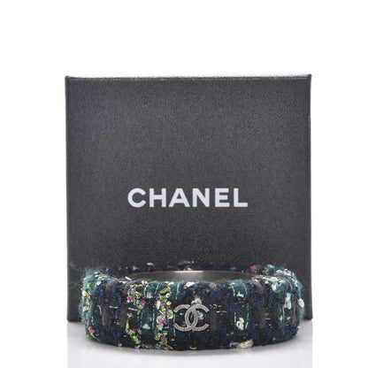 Chanel Tweed CC Wide Bangle M 5 of 5