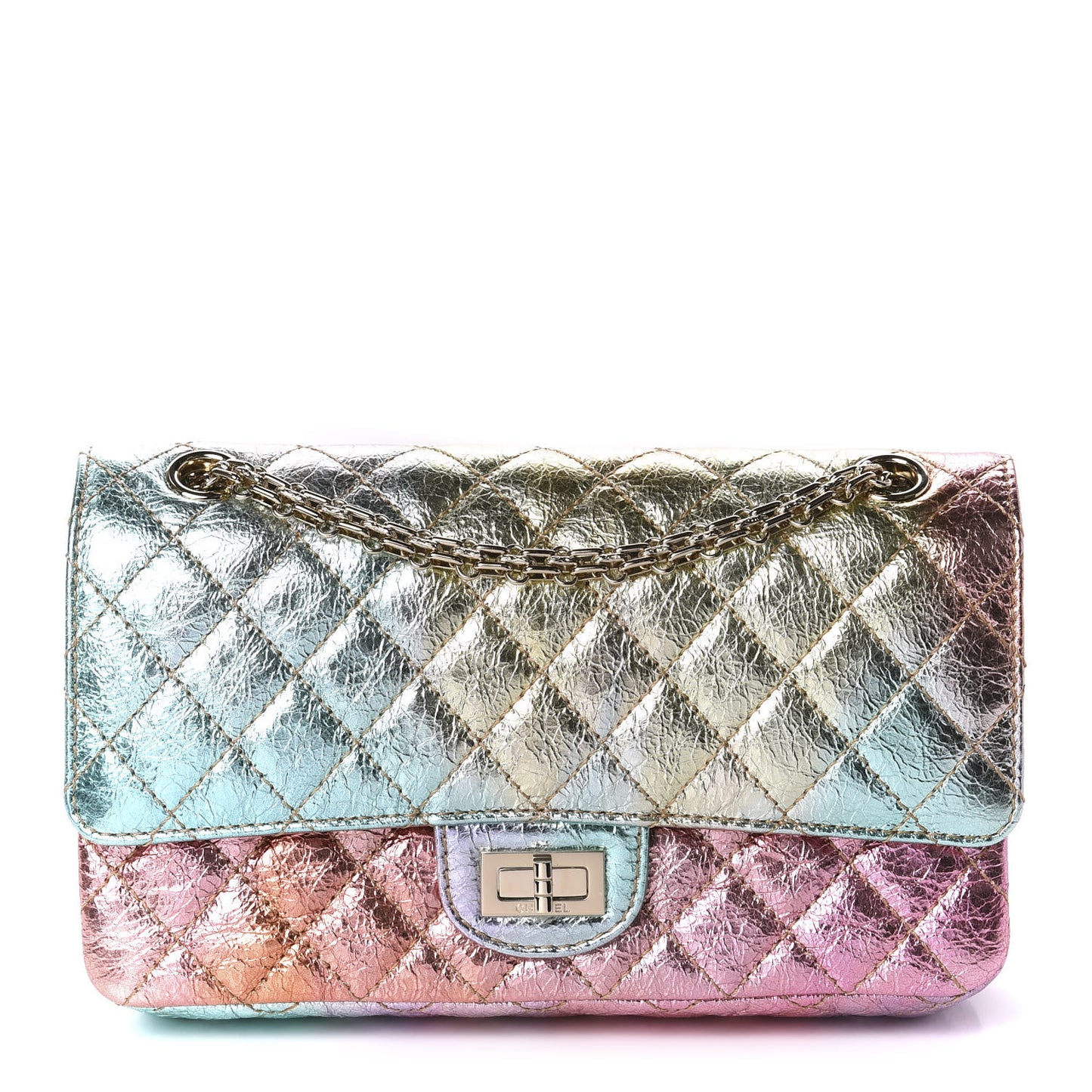 Metallic Goatskin Quilted 2.55 Reissue 225 Flap Multicolor