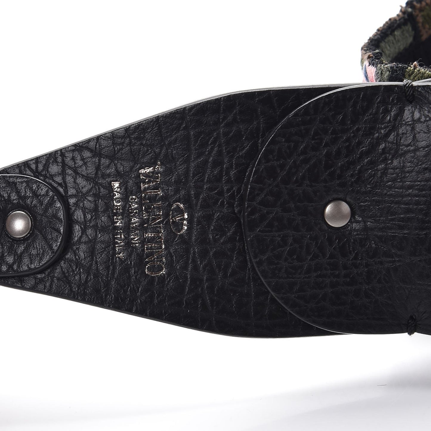 Canvas Camubutterfly Rockstud Guitar Strap Multicolor
