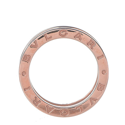 Bulgari 18K Rose Gold White Ceramic B.Zero1 Two-Band Ring 52 6 3 of 5