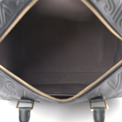 Louis Vuitton Calfskin Embossed Speedy Cube 30 Black 4 of 12