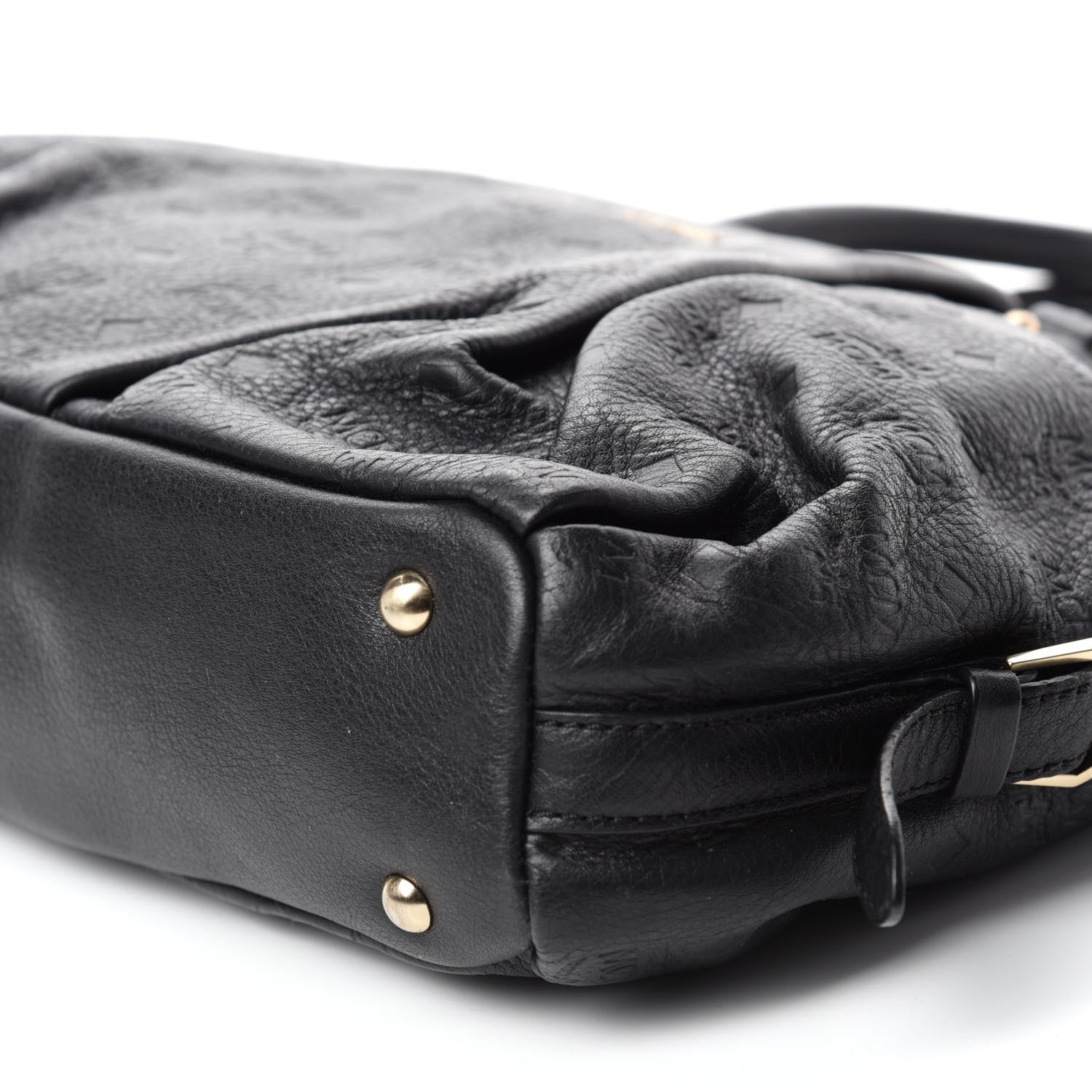 MCM Calfskin Ottomar Monogram Tote Black 7 of 14