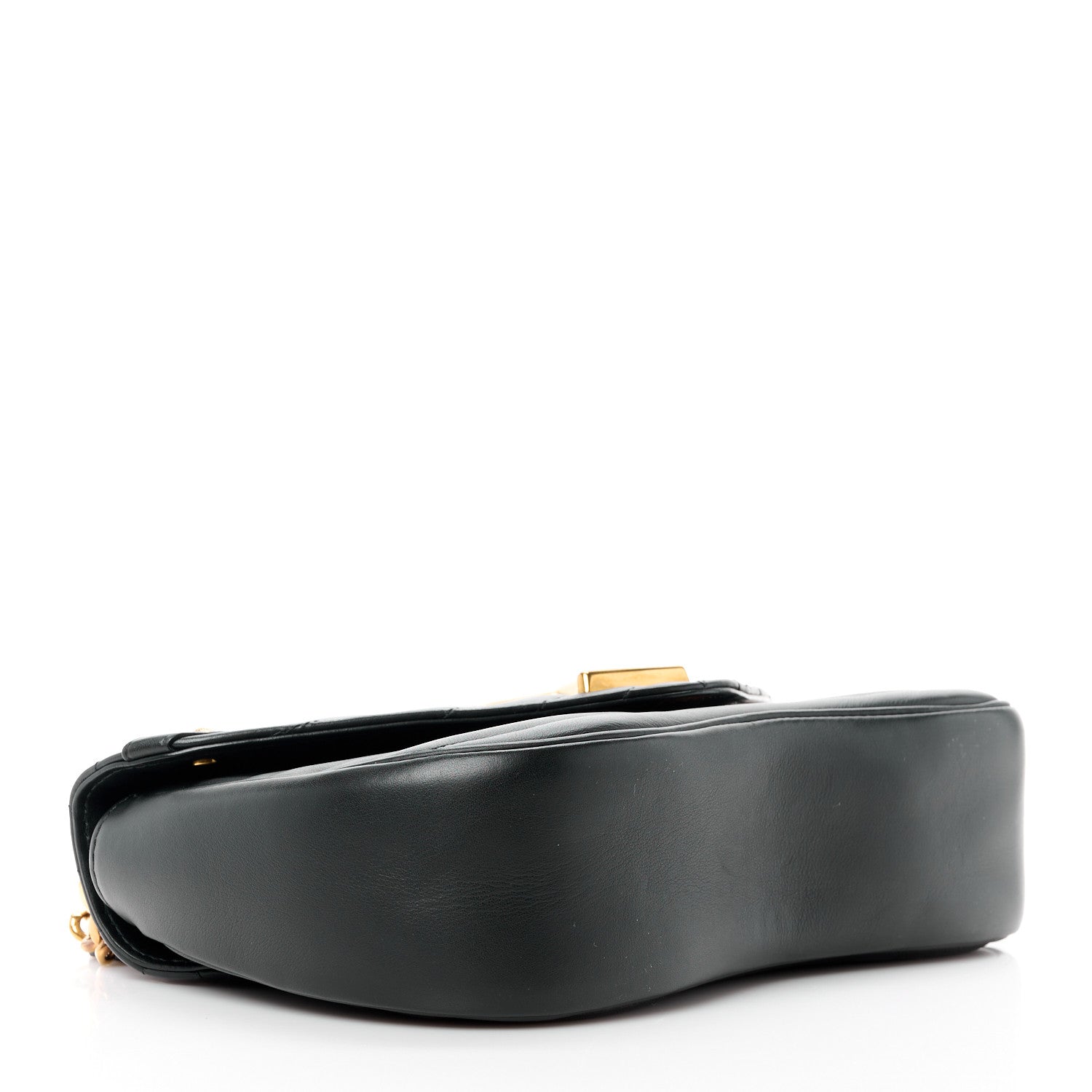Louis Vuitton LOUIS VUITTON Calfskin New Wave Chain MM Black 4 of 15