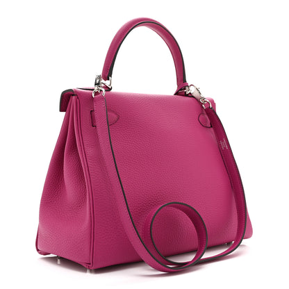 Hermes Togo Kelly Retourne 28 Rose Pourpre 3 of 10