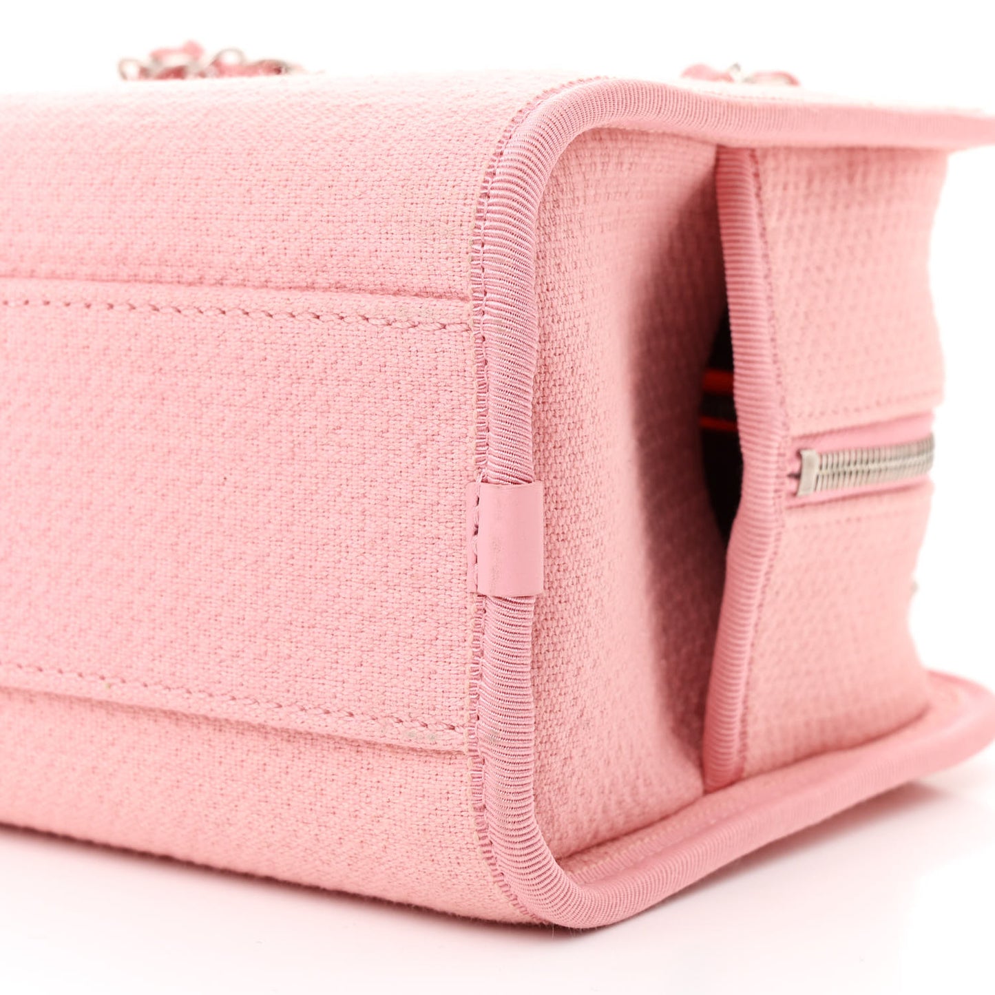 Canvas Deauville Small Bowling Bag Pink