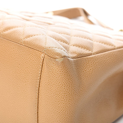 Chanel Caviar Quilted Grand Shopping Tote GST Beige 9 of 14