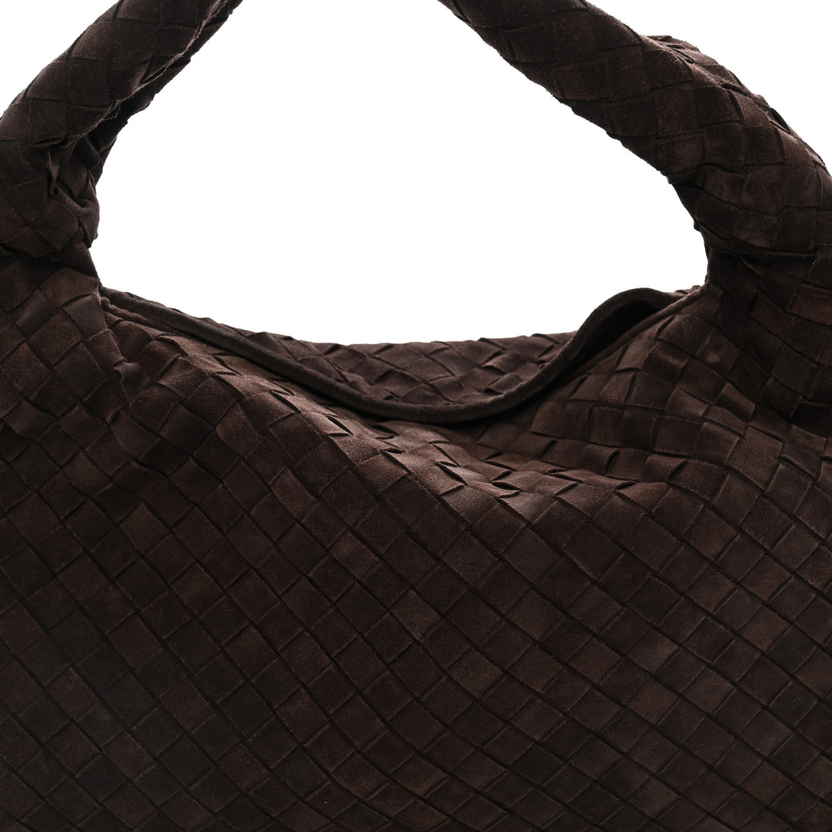 Suede Intrecciato Small Hop Fondant