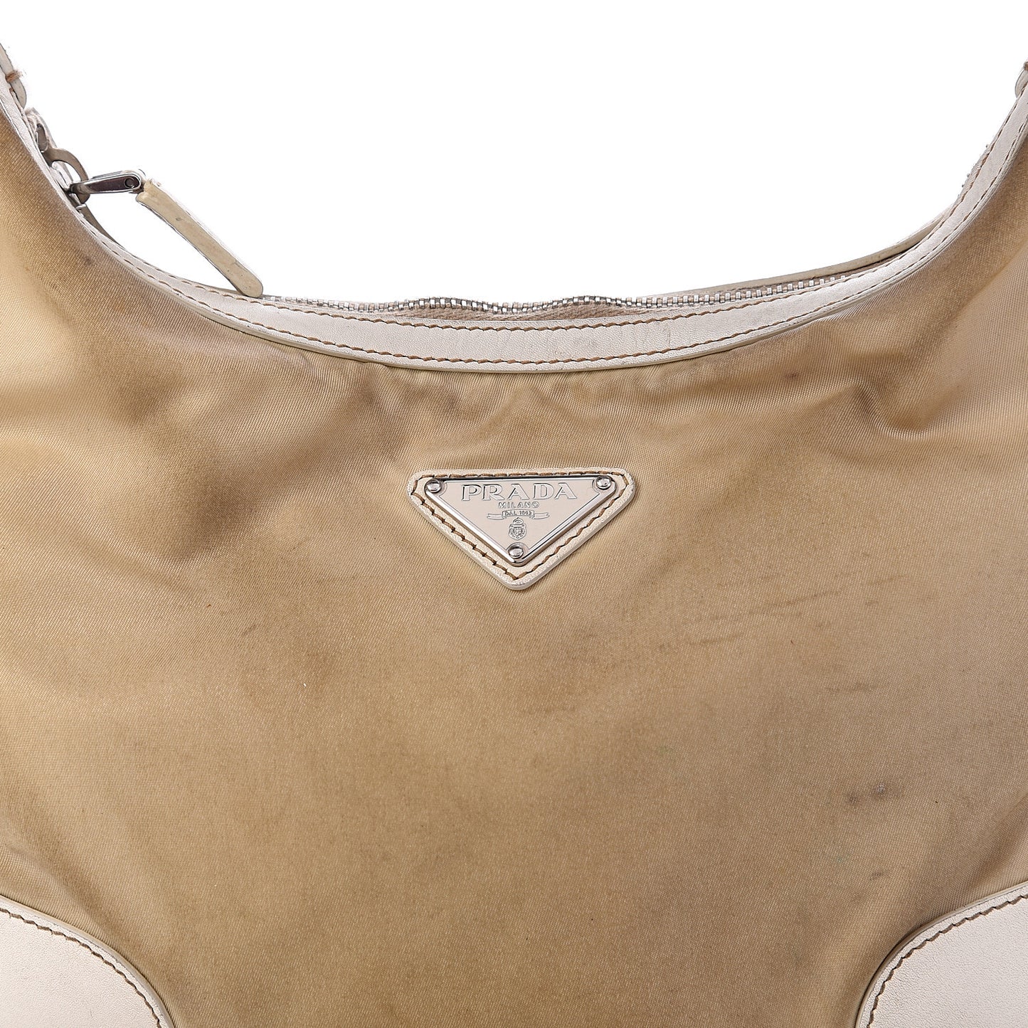 Canvas Calfskin Chain Hobo Cera