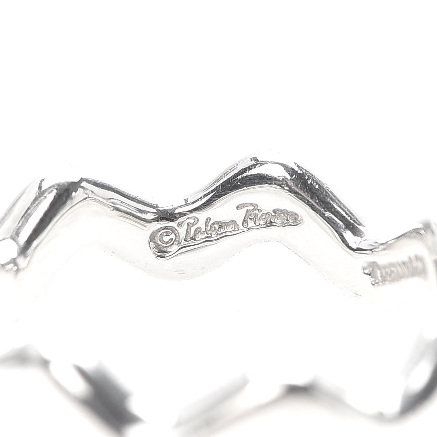 Sterling Silver Zig Zag Ring 53 6.5