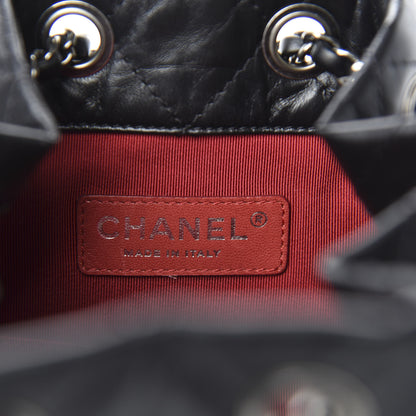 Chanel Aged Calfskin Quilted Small Gabrielle Backpack Black 7 of 9