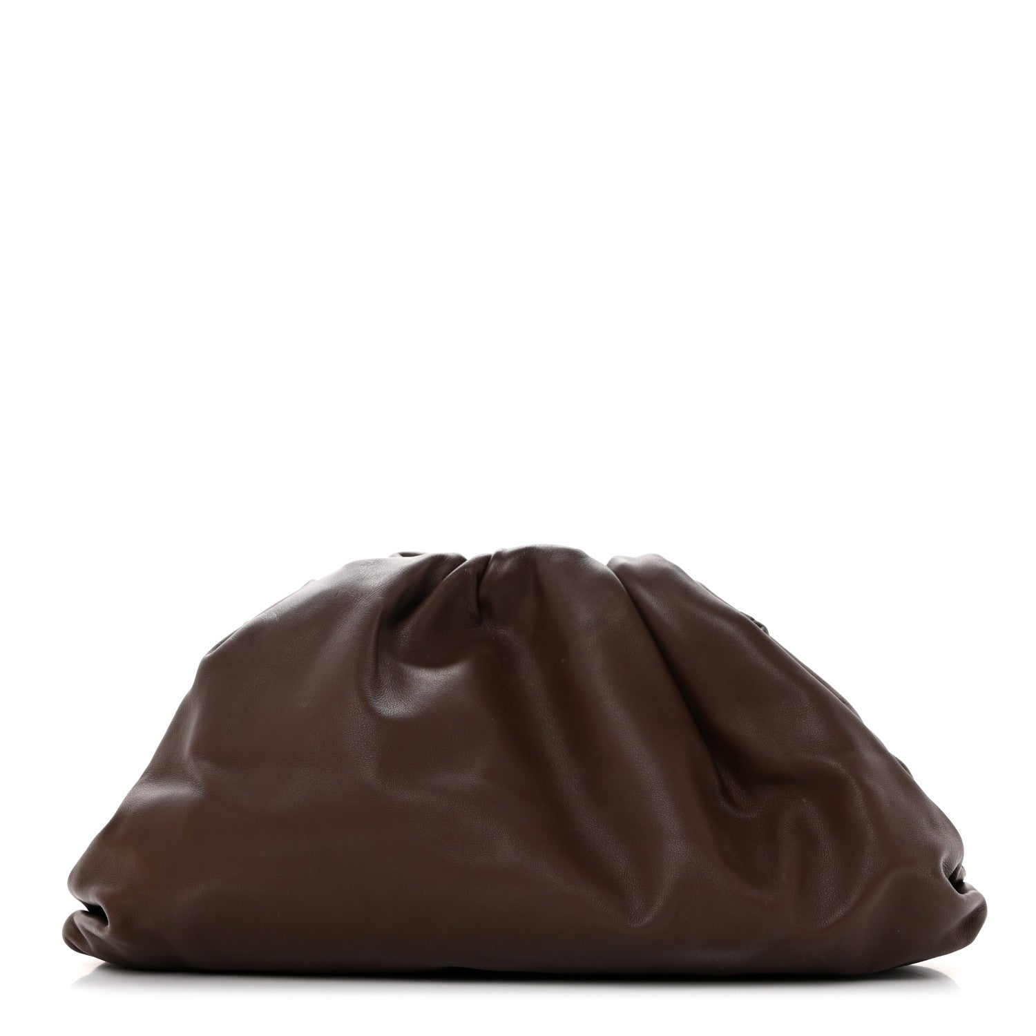 Bottega Veneta Smooth Butter Calf The Pouch Oversized Clutch Brownie 1 of 8