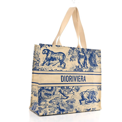 Christian Dior Straw Dioriviera Tote Beige 3 of 9