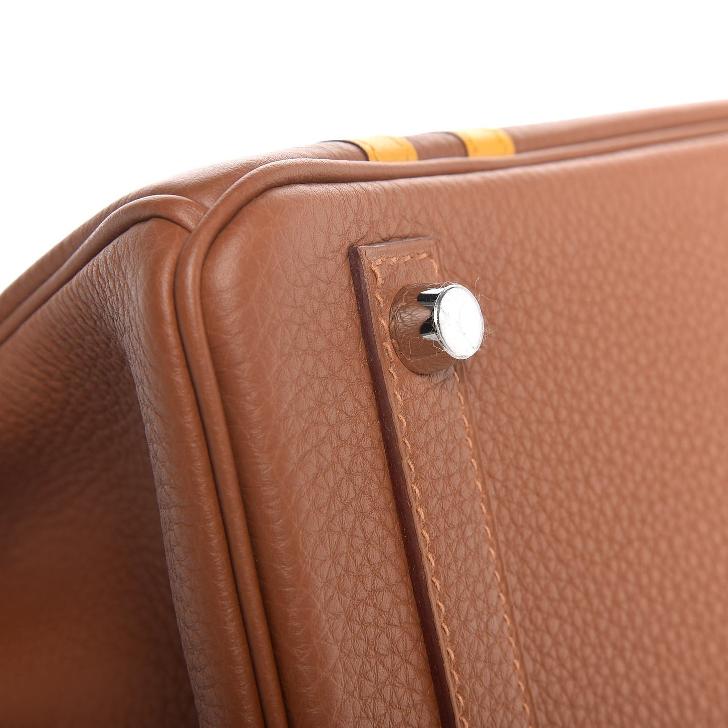 Togo Swift Officier Birkin 25 Gold Ambre