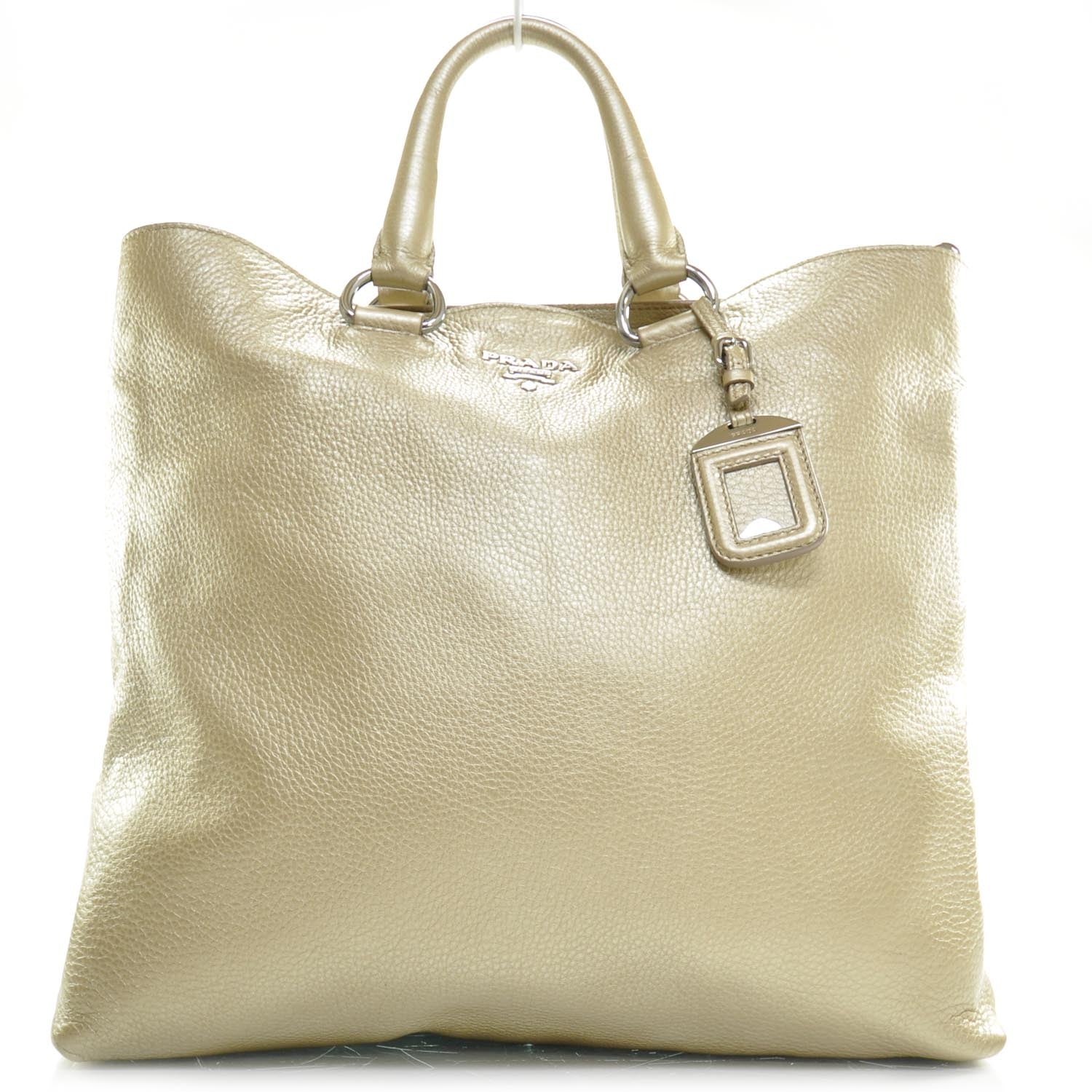 Prada Vitello Daino Tote Blond Mordore 1 of 9
