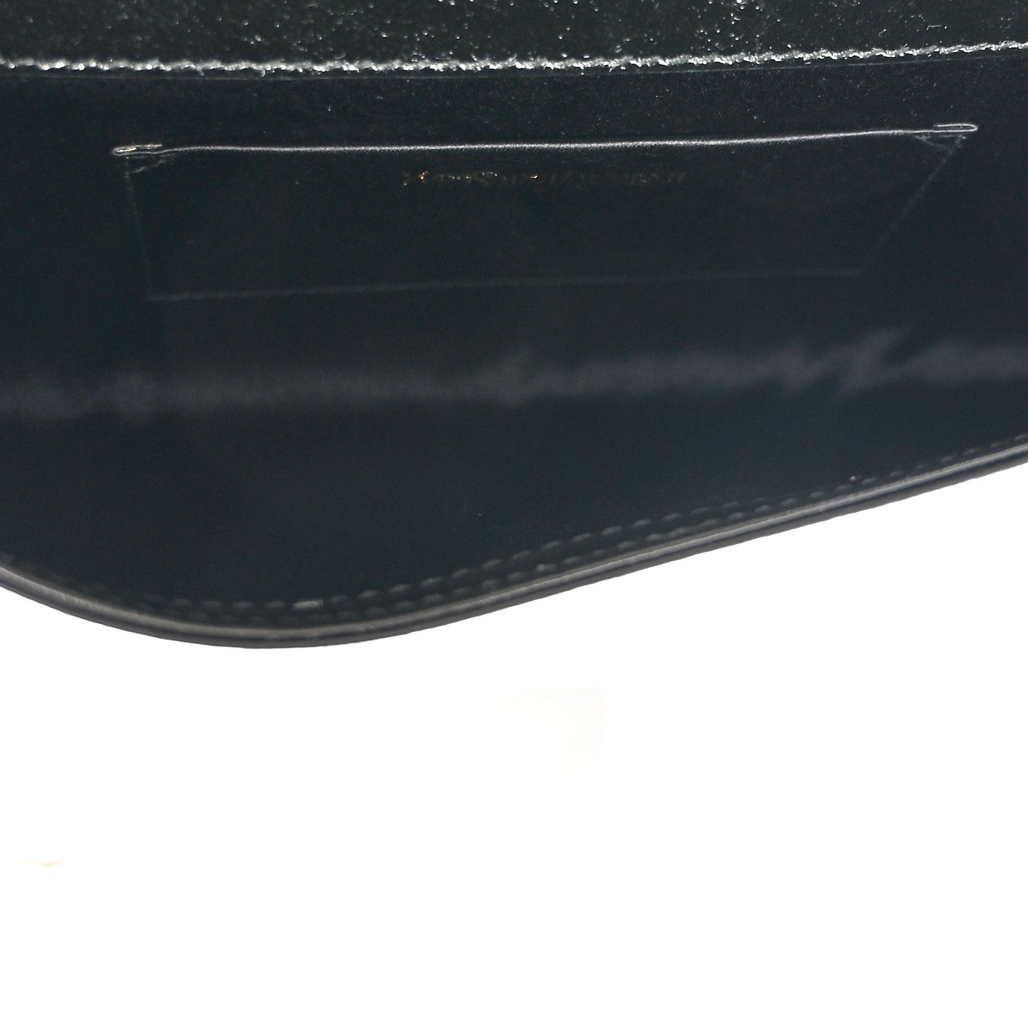 Saint Laurent Textured Patent Monogram Small Belle De Jour Clutch Black 5 of 8