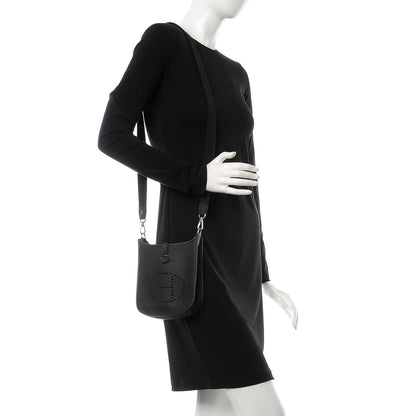 Hermes Taurillon Clemence Evelyne TPM Black 2 of 7