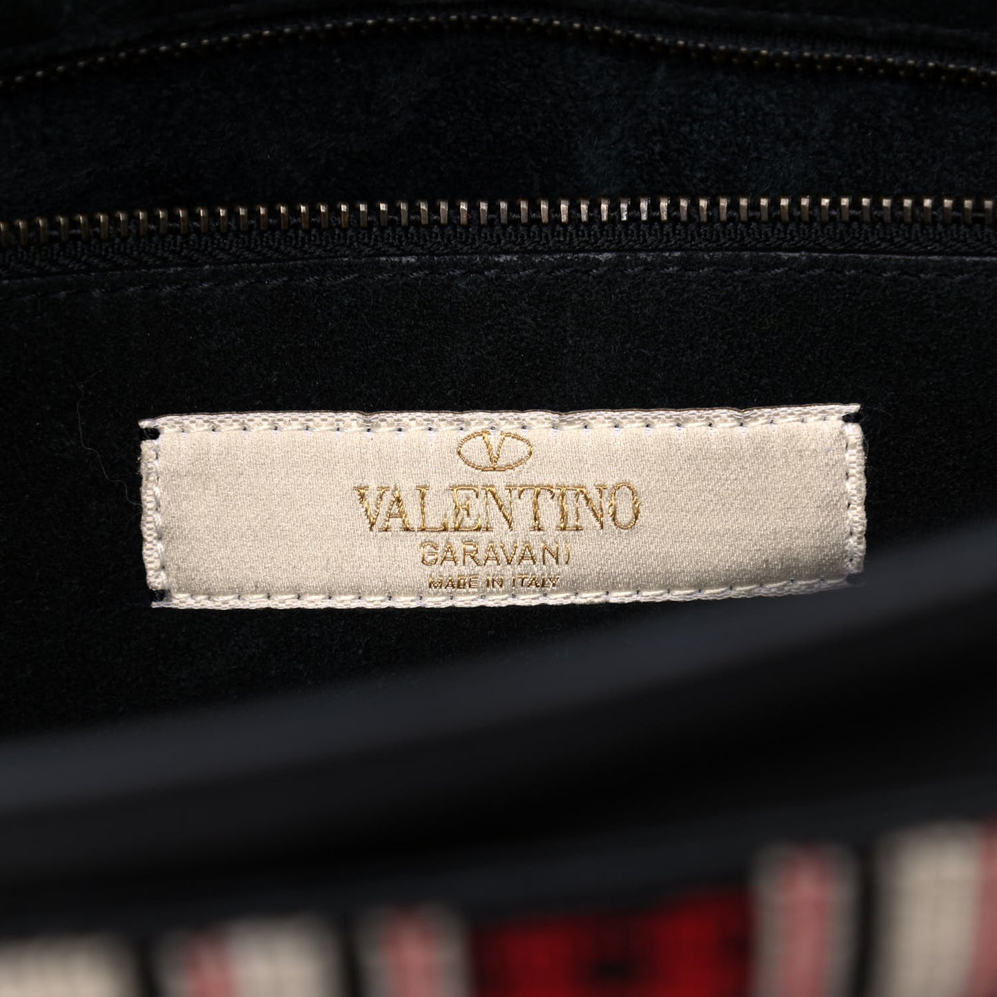 Pebbled Calfskin Beaded Medium My Rockstud Frame Bag Black