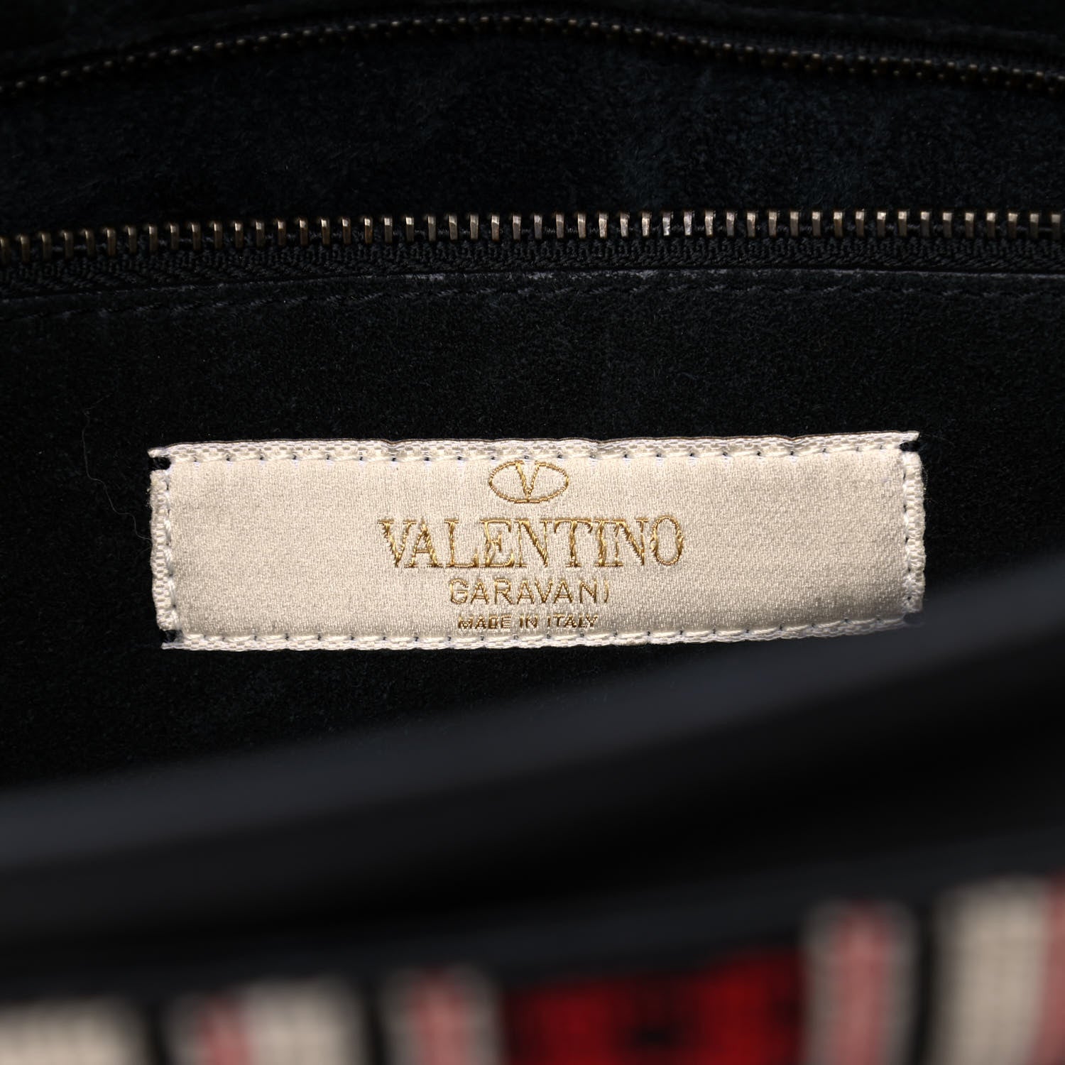 Valentino Garavani Pebbled Calfskin Beaded Medium My Rockstud Frame Bag Black 6 of 14