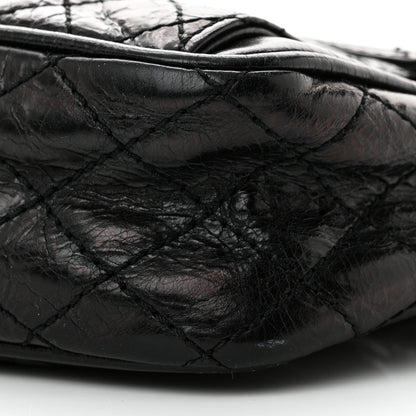 Chanel Glazed Crackled Calfskin Quilted CC Crossbody Black 10 of 10
