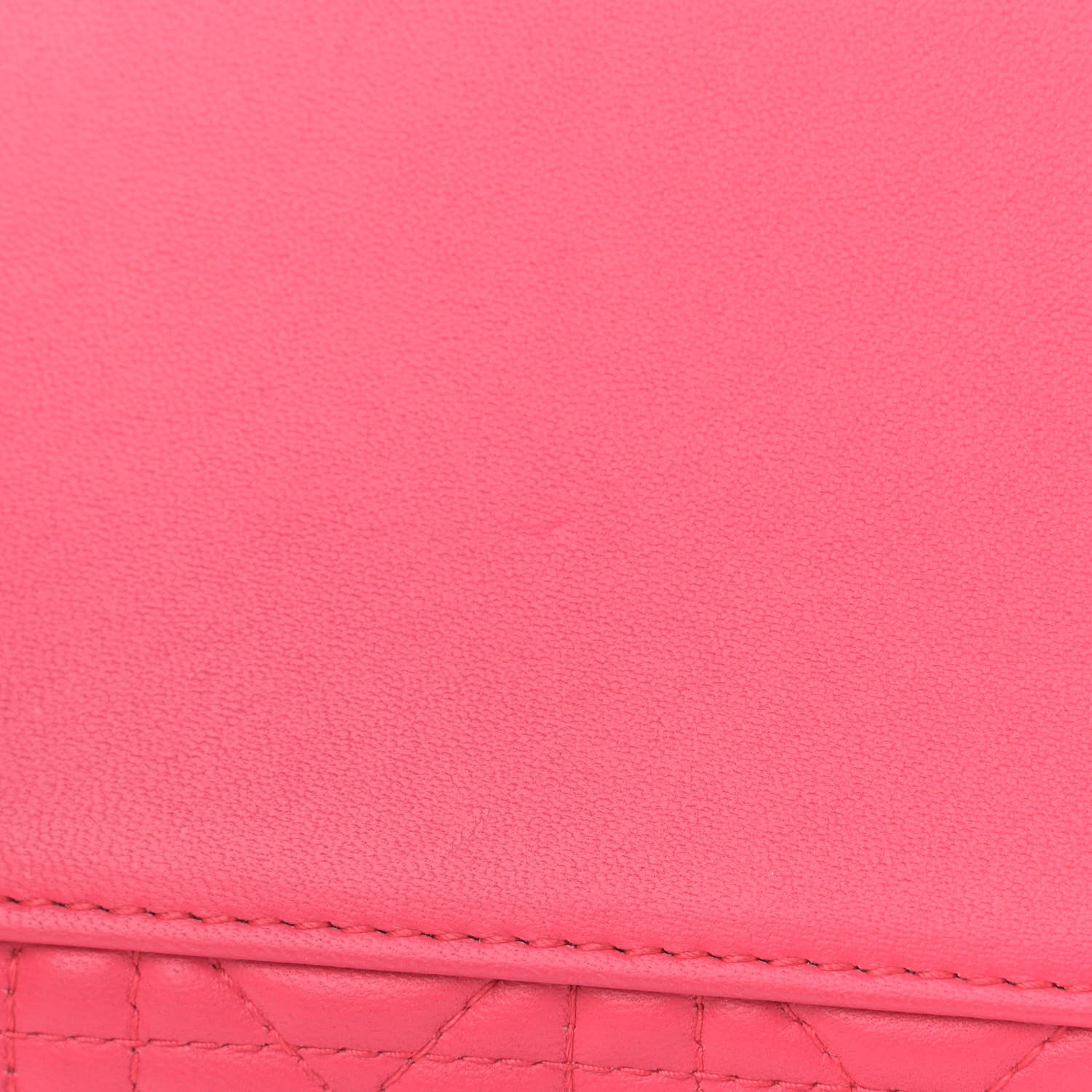Christian Dior Lambskin Cannage Large Tri-Color Lady Dior Toxic Fuchsia 11 of 13