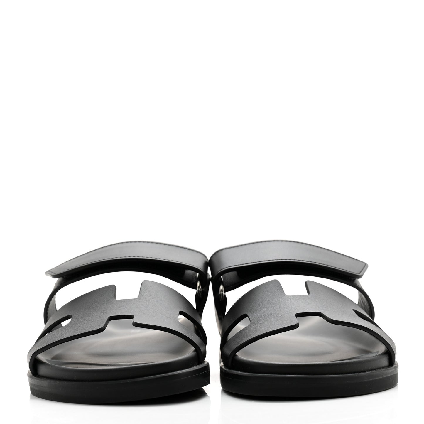 Calfskin Womens Chypre Sandals 36.5 Black