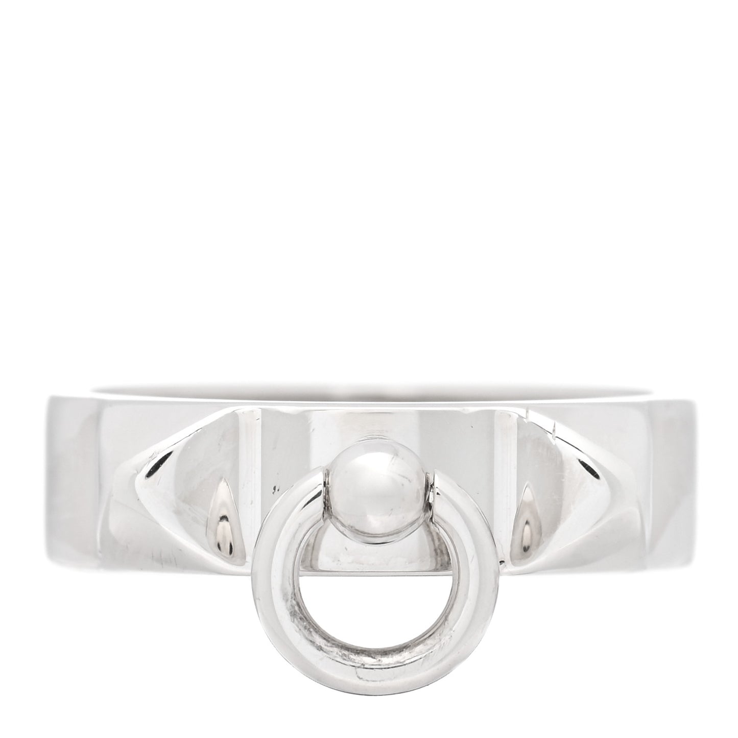 Sterling Silver PM Collier De Chien Ring 51 5.75
