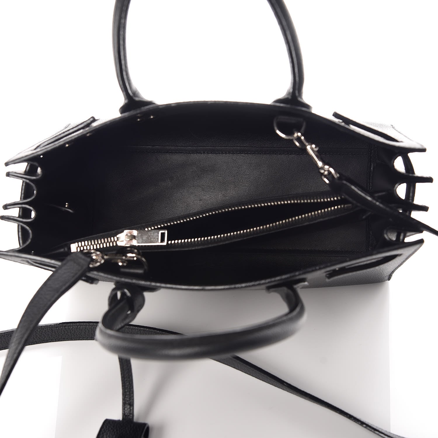Saint Laurent Grained Calfskin Baby Sac De Jour Black 7 of 11