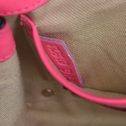 Valentino Garavani Vitello Mini Rockstud Flap Saddle Crossbody Bag Fuxia Fluo 7 of 7