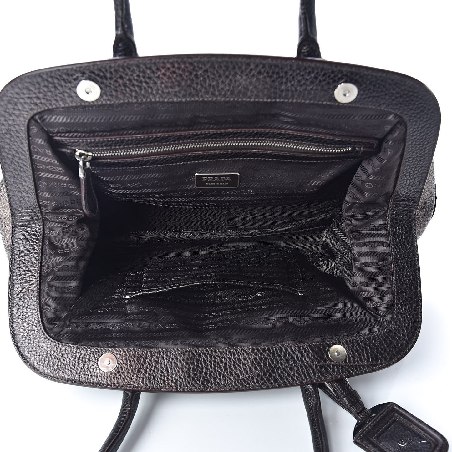 Vitello Daino Antik Frame Bag Piombo