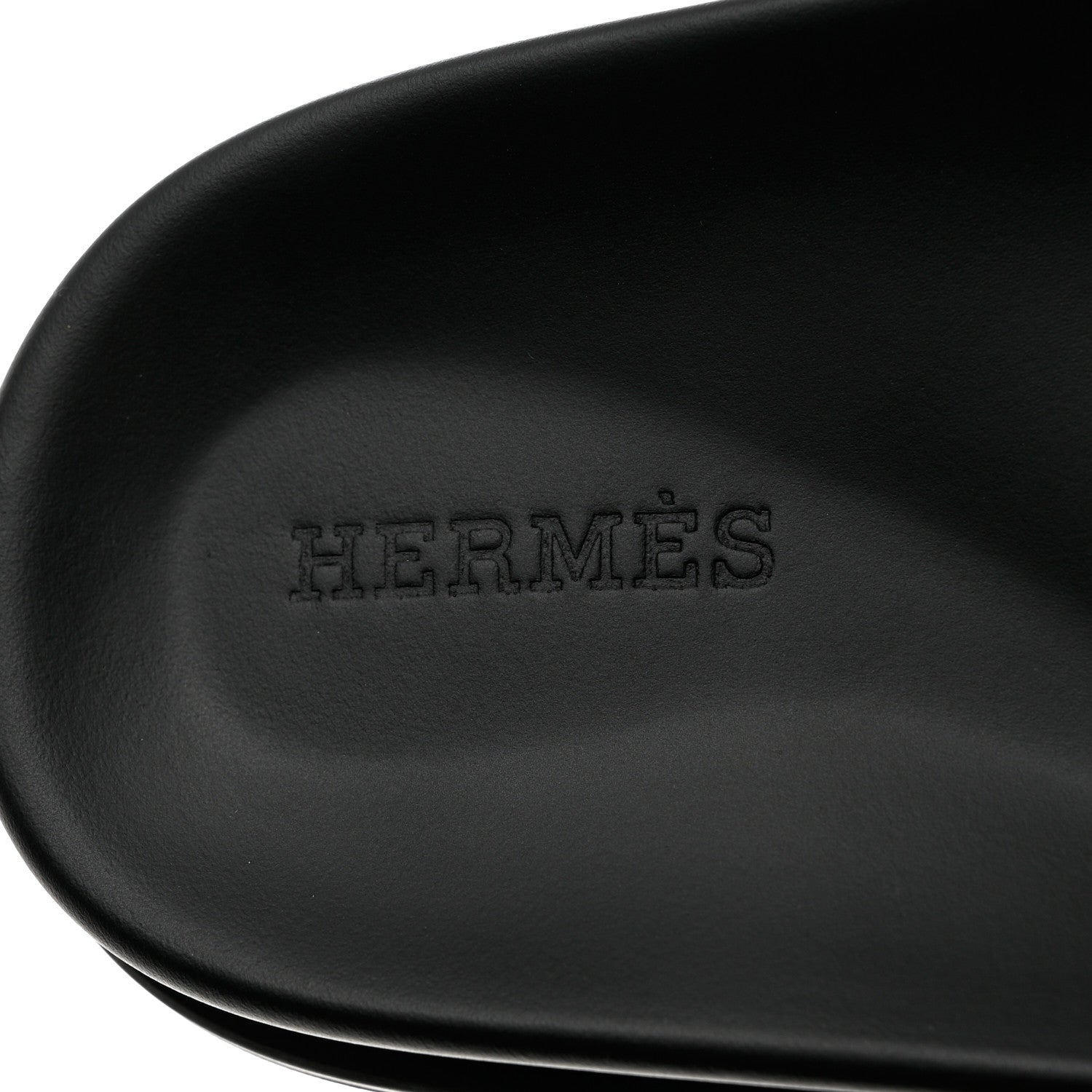 Hermes Calfskin Womens Chypre Sandals 36.5 Black 7 of 9