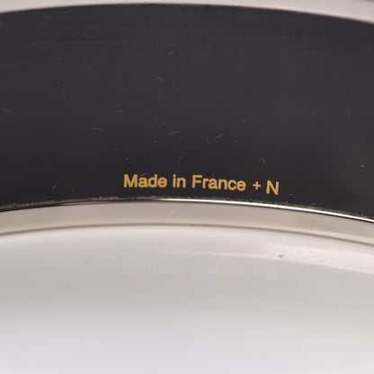 Hermes Enamel Printed Wide Balcons du Guadalquivir Bracelet 70 Silver 5 of 5