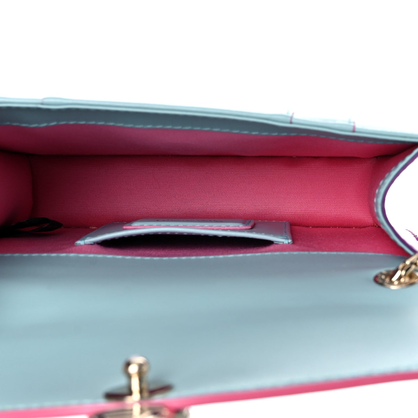 Calfskin Serpenti Forever Crossbody Bag Light Blue