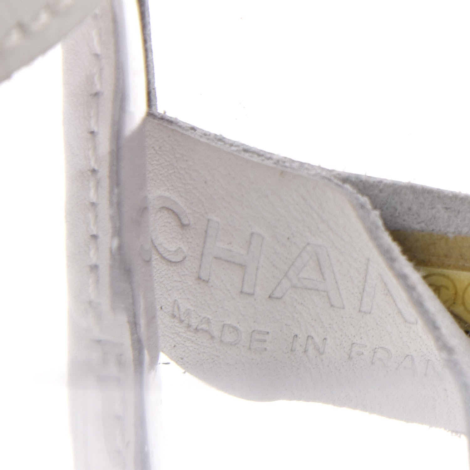 Chanel Vinyl Large Naked Flap White 8 of 10