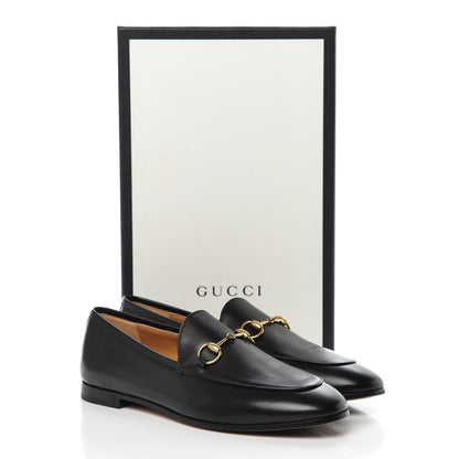 Gucci Calfskin Womens Jordaan Loafers 38.5 Black 8 of 9