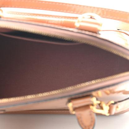 Louis Vuitton Vernis Alma BB Rose Velours 5 of 9