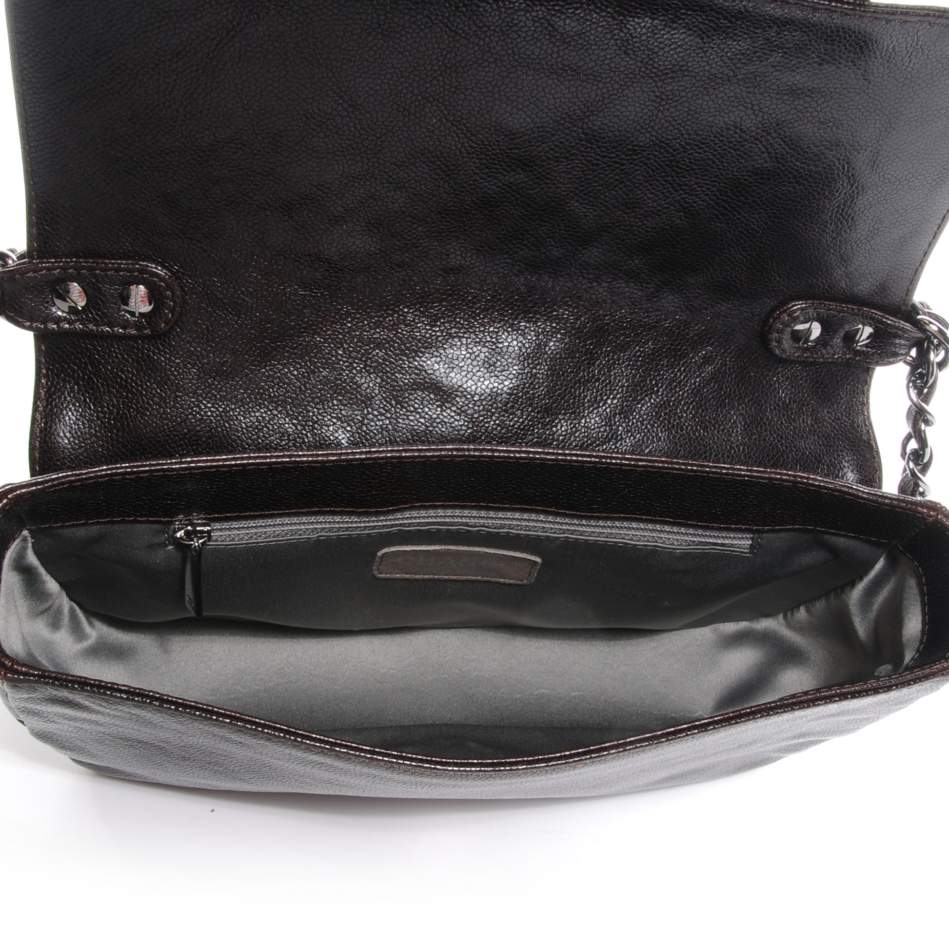 Chanel Glazed Caviar Small Pocket In The City Shoulder Bag Brown 6 of 7