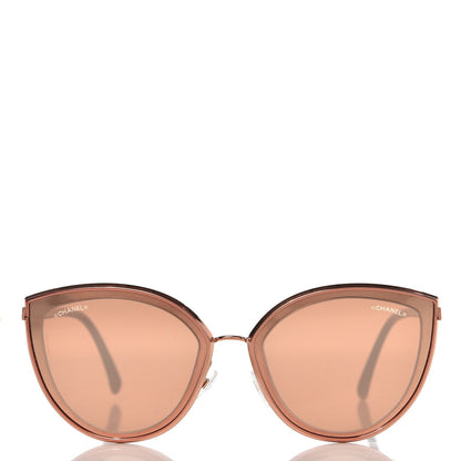 Chanel Metal Cat Eye Sunglasses 4222 Pink Gold 2 of 8