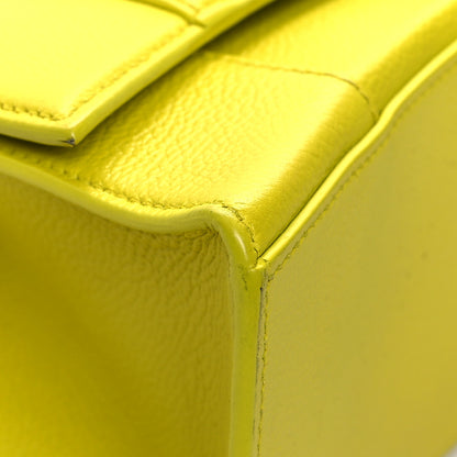 Balenciaga Grained Calfskin Small Hourglass Top Handle Bag Lime 8 of 16