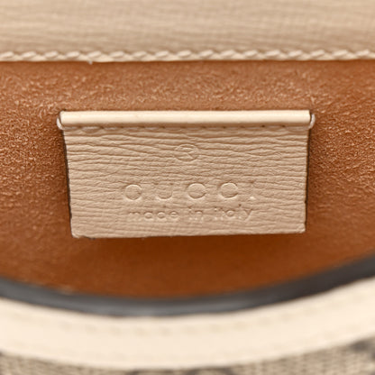 Gucci GG Supreme Monogram Azalea Calfskin Mini Horsebit 1955 Crossbody Bag Beige Ebony Mystic White 6 of 18