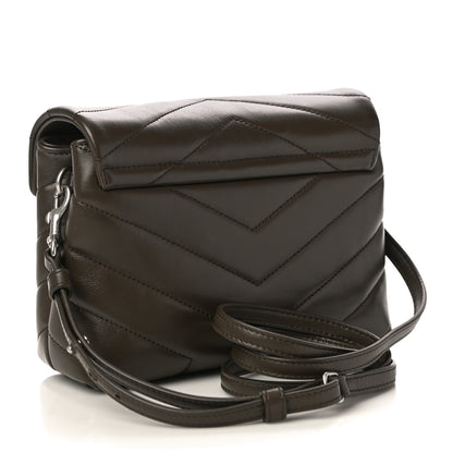 Saint Laurent Calfskin Y Quilted Monogram Toy Loulou Crossbody Bag Faggio 3 of 10