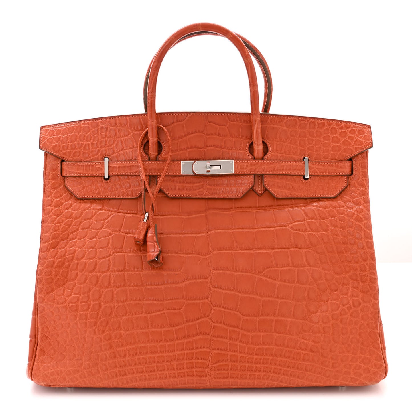 Matte Alligator Birkin 40 Orange